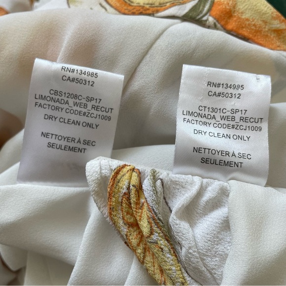 For Love & Lemons Limonada Yellow White Citrus Ruffle Skirt Top Set EUC Size S/M - Picture 12 of 12